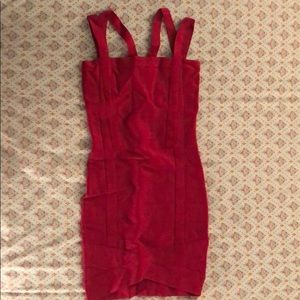 Bandage Bebe Dress in magenta